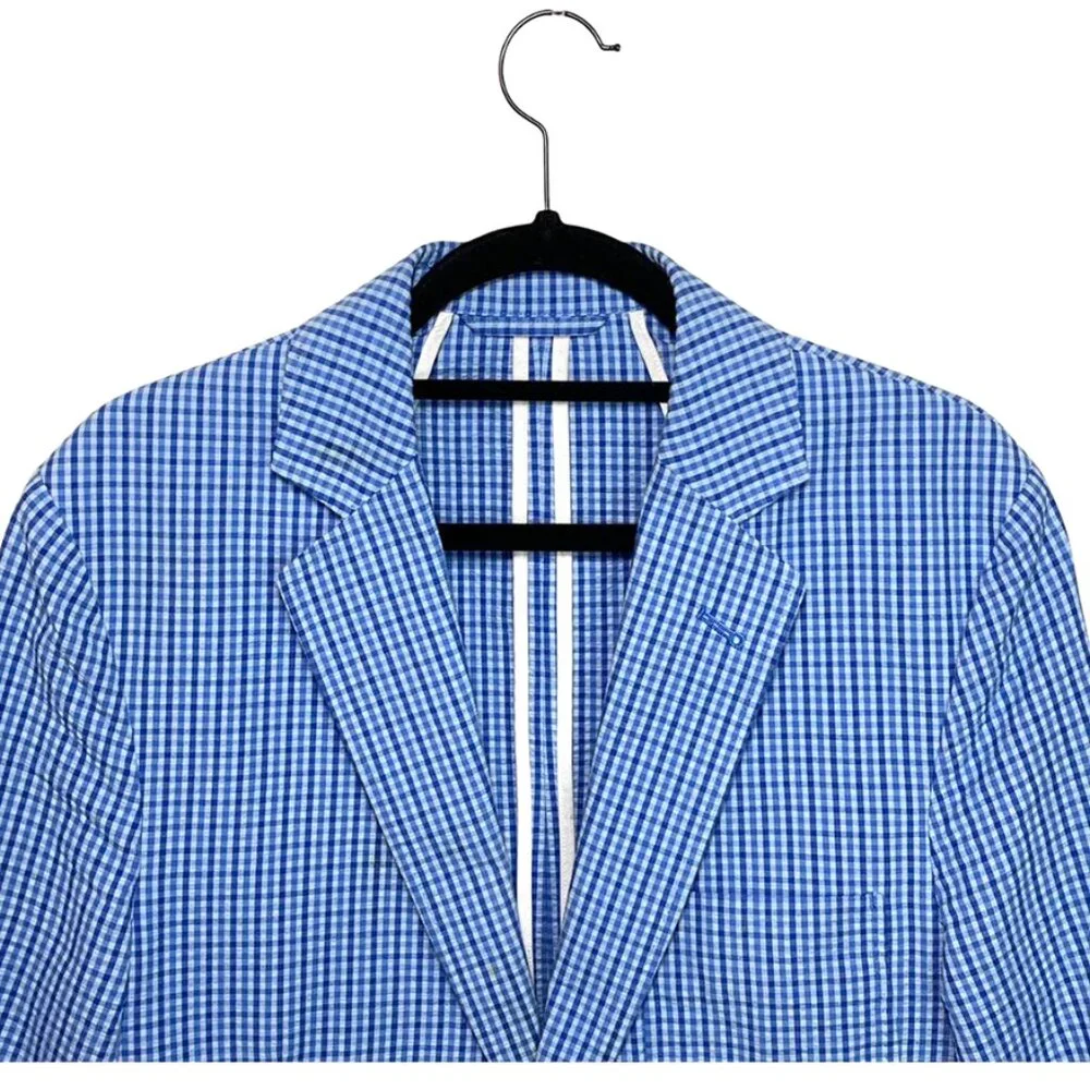 MEN'S VINEYARD VINES Seersucker Blazer - Picture 3 of 8